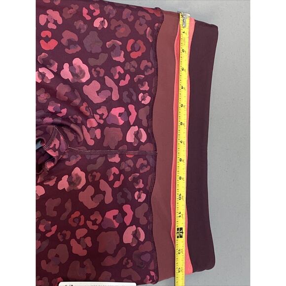 Athleta Elation Abstract Burgundy High Rise 7/8 Tight Women’s Size M Medium NEW - Picture 5 of 7